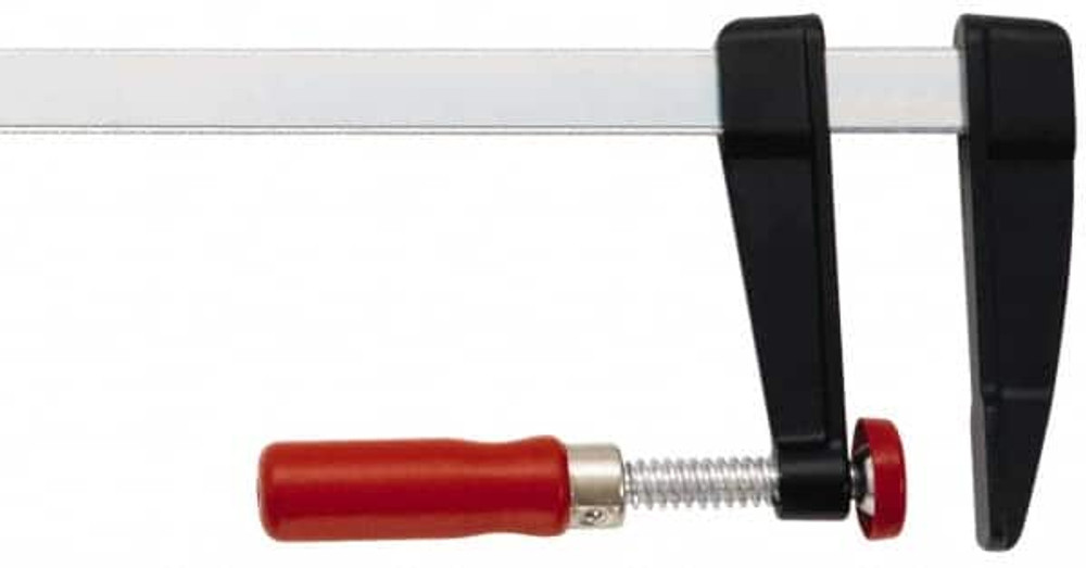 Bessey TC5.512 Steel Bar Clamp: 12" Capacity, 5-1/2" Throat Depth, 1,200 lb Clamp Pressure, 16" OAL