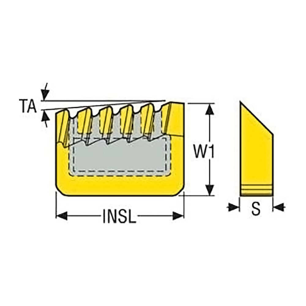 Seco 02690454 0.6181" Inscribed Circle, 90° Included Angle, Proprietary (Shape), C Chipbreaker for Indexables