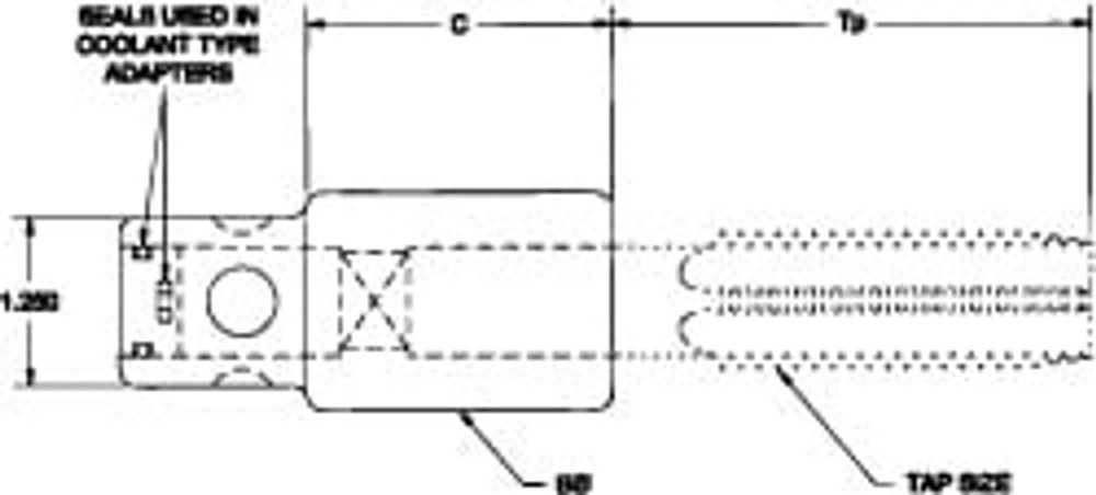 Parlec 7717CG-100 Tapping Adapter: 1" Pipe