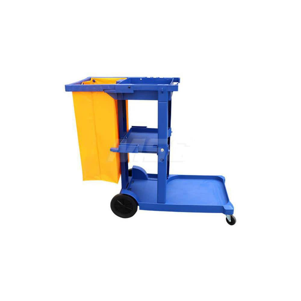 PRO-SOURCE AF08170 Polyethylene Janitor Cart