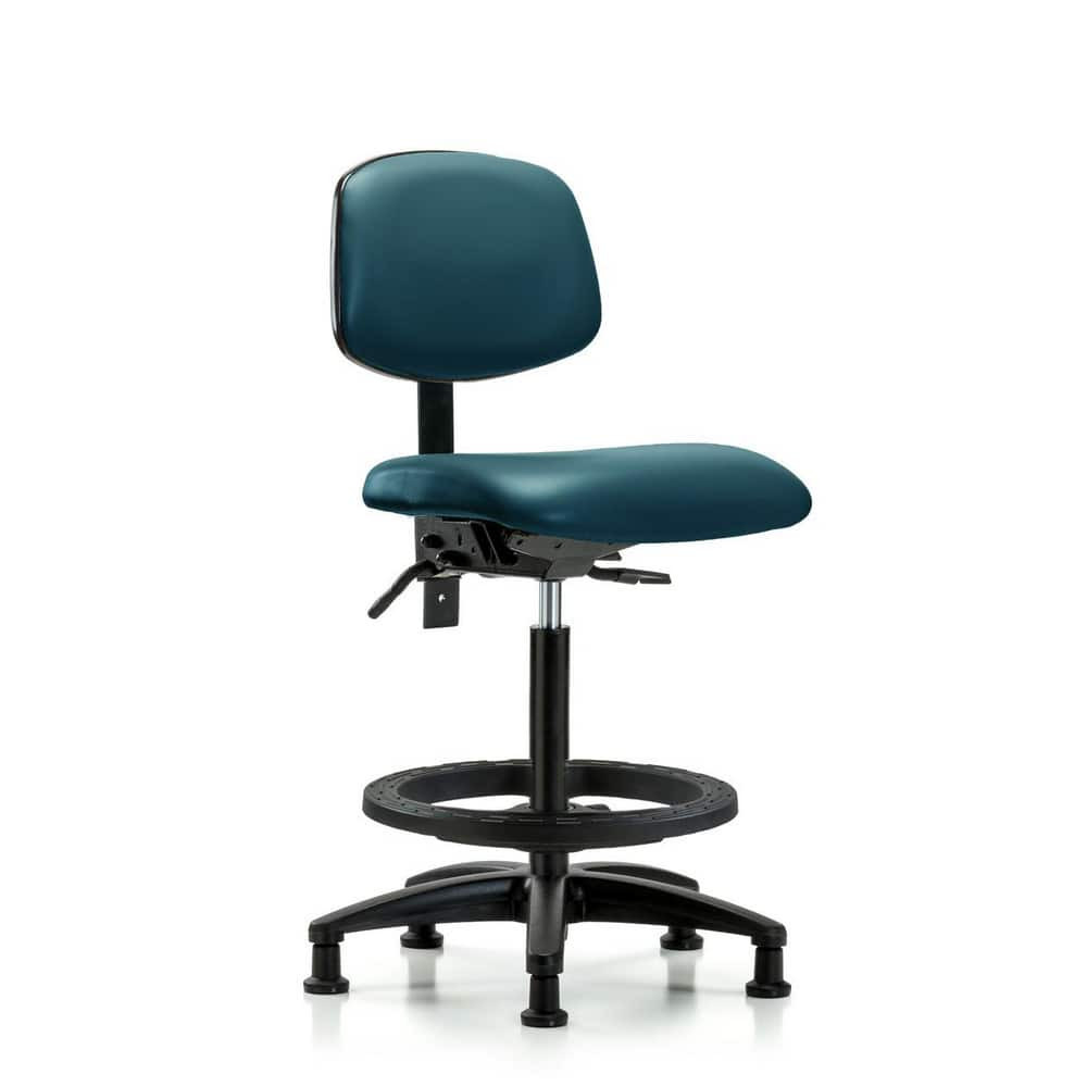 Blue Ridge Ergonomics MSC47621 Task Chair: Vinyl, Marine Blue