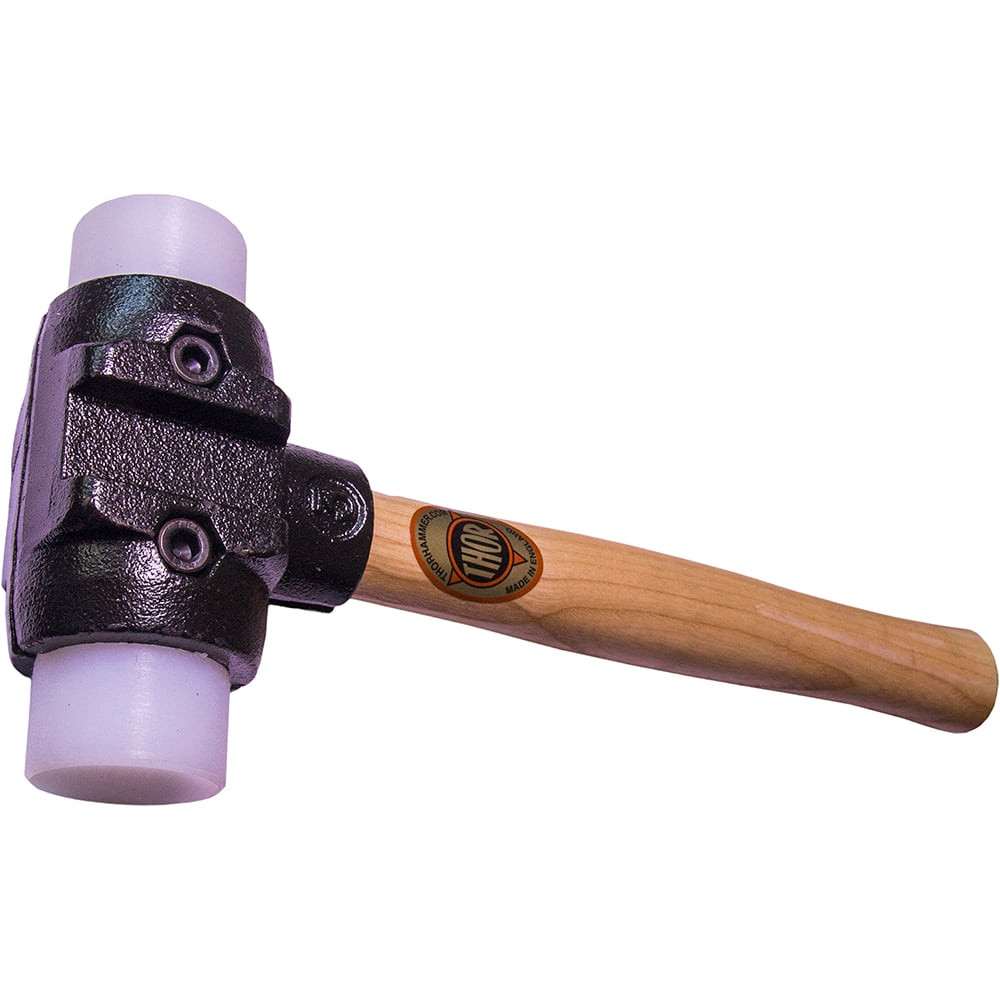 Osca TH35SPH175 Non-Marring Hammer: 3.42 lb, 1-3/4" Face Dia, Malleable Iron Head