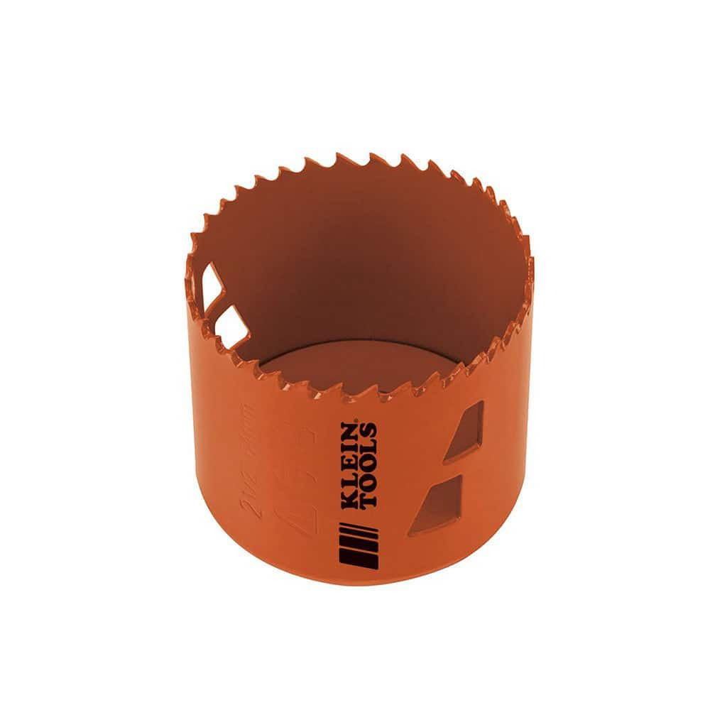 Klein Tools 31940 Hole Saws; Saw Diameter (Inch): 2-1/2 ; Saw Material: Steel ; Cutting Depth (Inch): 1/8 ; Cutting Edge Style: Variable ; Material Application: Drywall; Ceiling Tile; Steel; Wood; Stainless Steel; Plastic ; Pitch Pattern: Variable