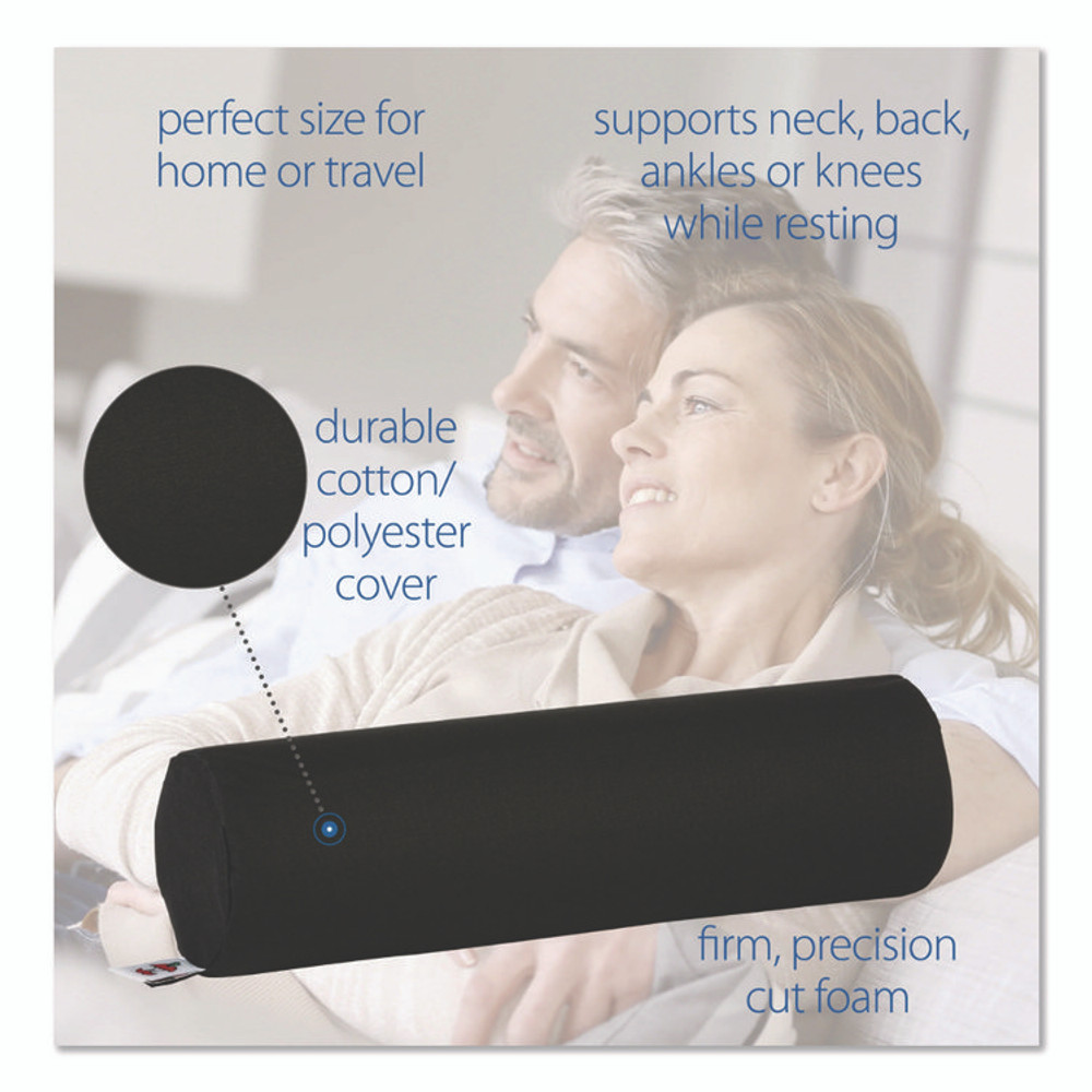 CORE PRODUCTS INTERNATIONAL, INC ROL314 Foam Roll Positioning Pillow, Standard, 13.5 x 3.75, Black