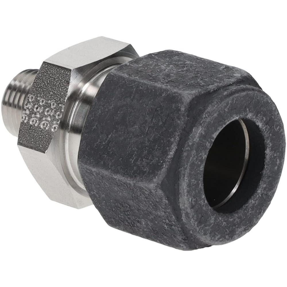 Parker 8-2 FBZ-SS Compression Tube Connector: 1/8" Thread, Compression x MNPT