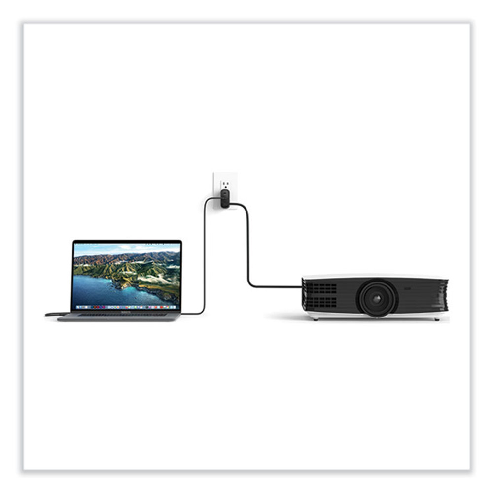 BELKIN COMPONENTS AVC010TTBK Connect 46.5W Multi-Port Power Hub for USB-C Laptop or Nintendo Switch, 3 Ports, Black