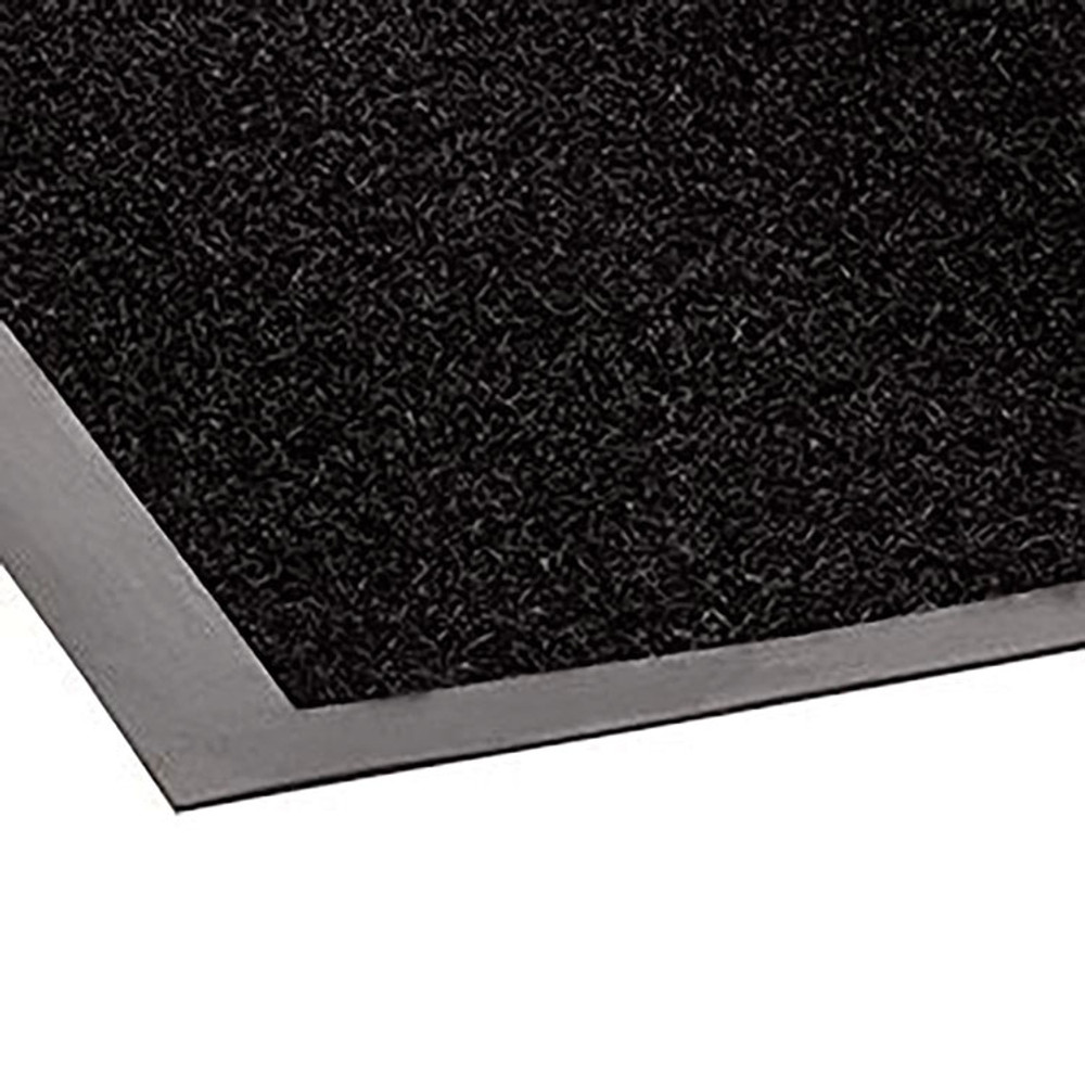 CROWN MATS & MATTING JS0046BK Jasper Indoor/Outdoor Scraper Mat, Black Cut Pile Nylon Surface, 48" x 72"