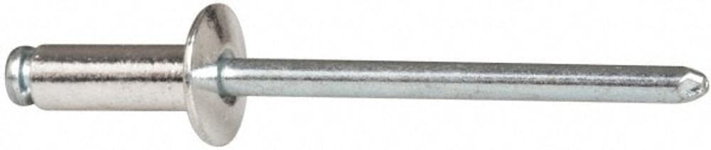 RivetKing. ABS54/P500 Open End Blind Rivet: Size 54, Dome Head, Aluminum Body, Steel Mandrel