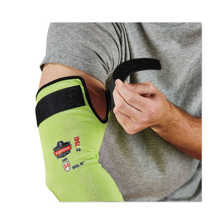 TENACIOUS HOLDINGS, INC. ergodyne® 17947 ProFlex 7941-PR CR Protective Arm Sleeve, 18", Lime, 144 Pairs/Carton