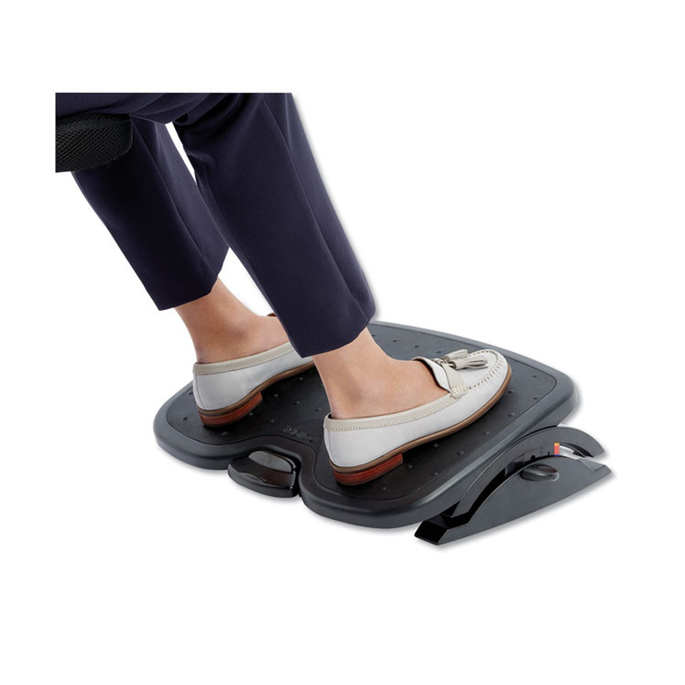 KENSINGTON 52789 SoleMate Plus Adjustable Footrest with SmartFit System, 21.9w x 3.7d x 14.2h, Black