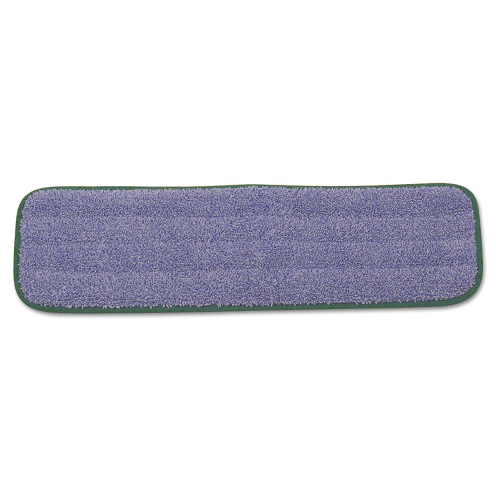 RUBBERMAID COMMERCIAL PROD. Q410GRECT Microfiber Wet Mopping Pad, 18.5" x 5.5" x 0.5", Green, 12/Carton