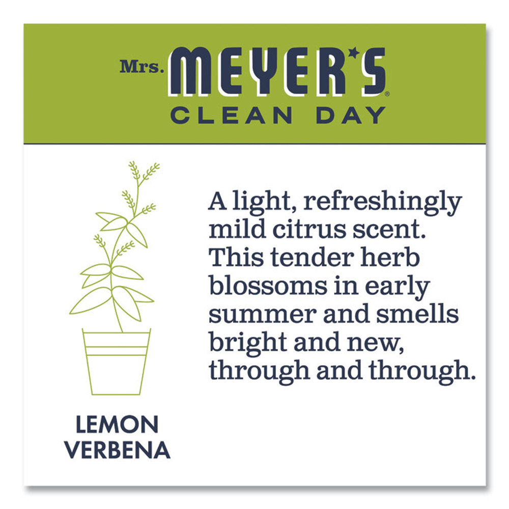 THE CALDREA COMPANY Mrs. Meyer's® 651327EA Clean Day Liquid Hand Soap Refill, Lemon Verbena Scent, 33 oz