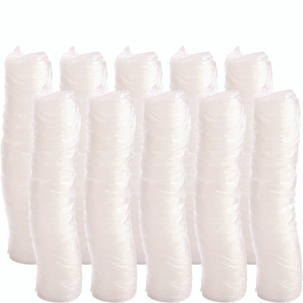 DART 4JL Plastic Lids, Vented, Fits 4 oz Hot Cups, Translucent, 100/Pack, 10 Packs/Carton