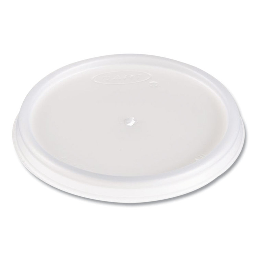 DART 4JL Plastic Lids, Vented, Fits 4 oz Hot Cups, Translucent, 100/Pack, 10 Packs/Carton