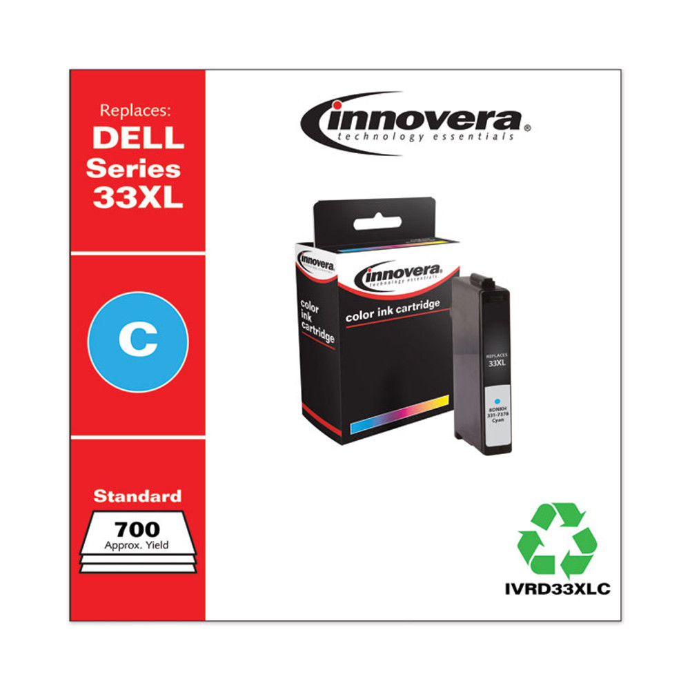 INNOVERA D33XLC Remanufactured Cyan Ink, Replacement for 33XL (8DNKH331-7378), 700 Page-Yield