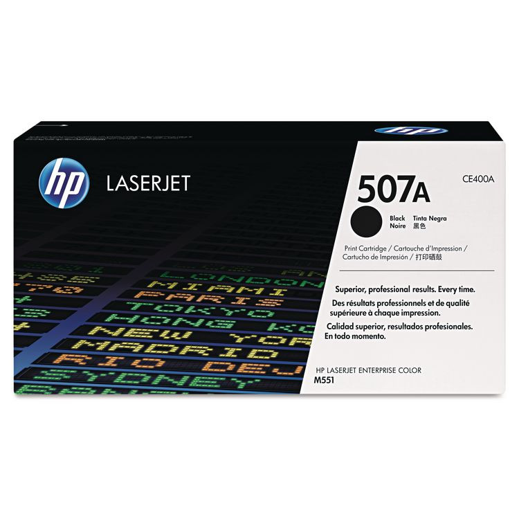 HP INC CE400A HP 507A, (CE400A) Black Original LaserJet Toner Cartridge