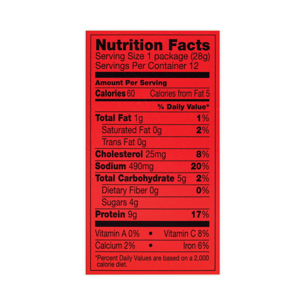 LINK SNACKS INC Jack Link’s 27800009 Teriyaki Beef Steak, 1 oz, 12/Box