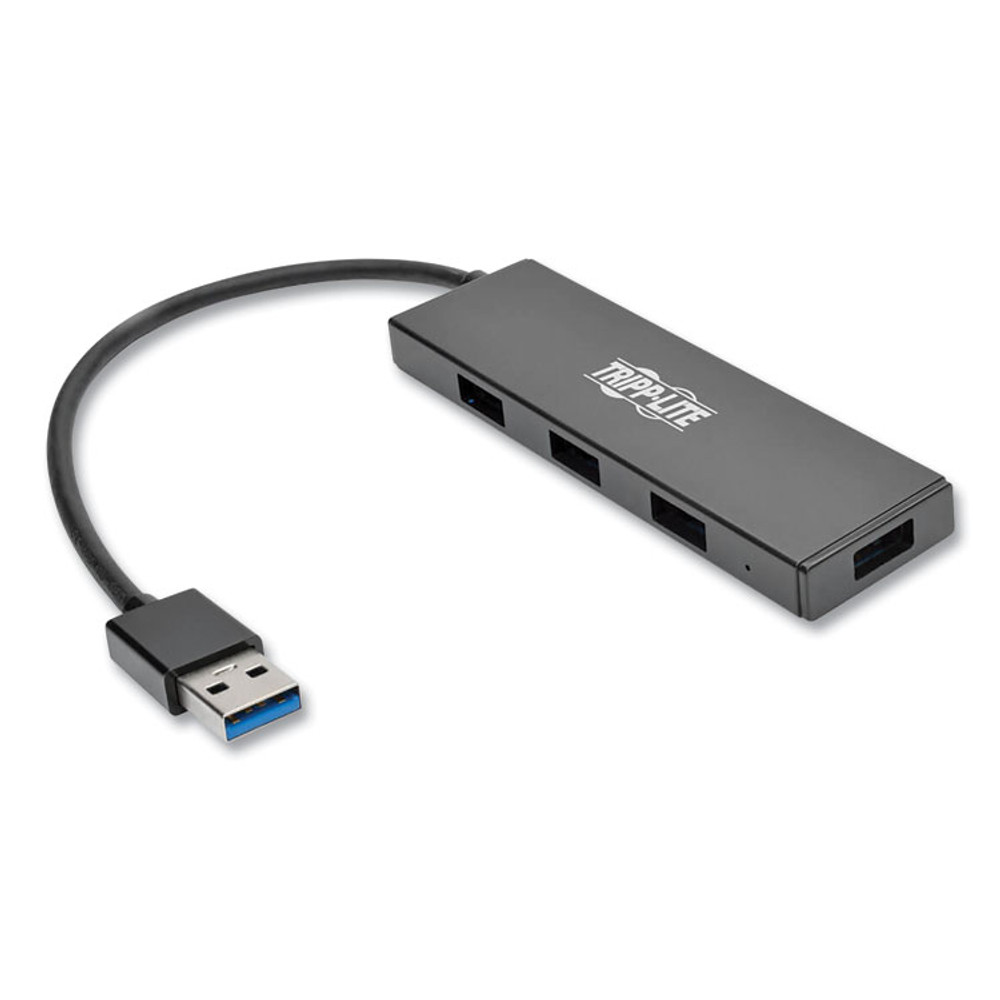 EATON CORPORATION Tripp Lite by U360004SLIM Ultra-Slim Portable USB 3.0 SuperSpeed Hub, 4 Ports, Black