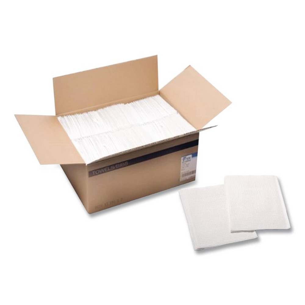 TIDI PRODUCTS 918101 Ultimate Medical Towels, Waffle Embossed, 3-Ply, 13 x 18, White, 500/Carton