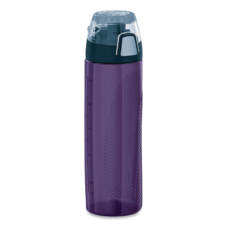 THERMOS LLC HP4100PU6 Intak by Thermos Hydration Bottle with Meter, 24 oz, Plastic, Purple