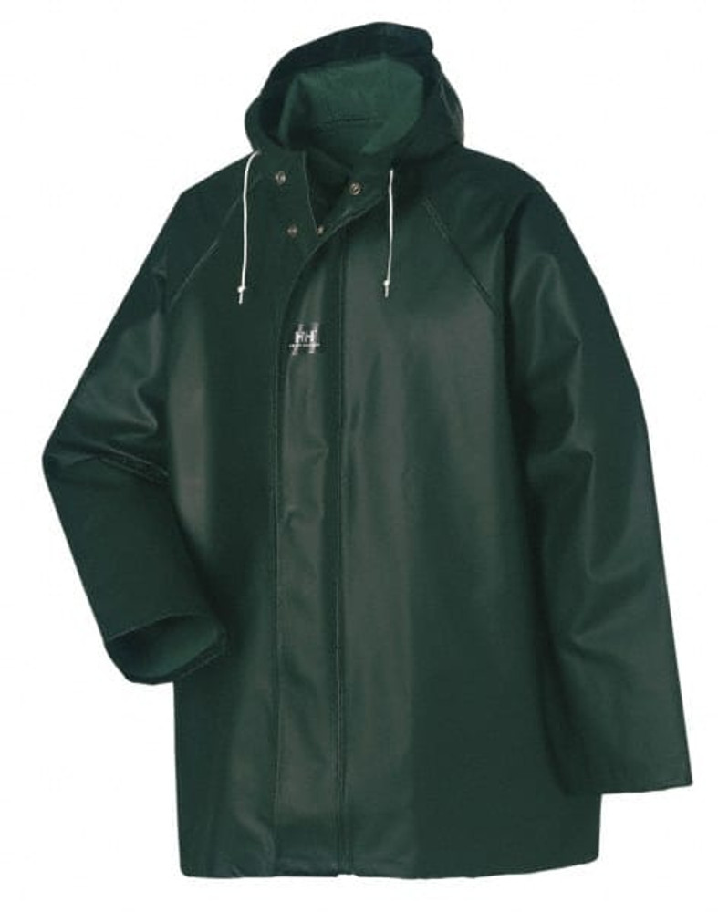 Helly Hansen 70300_490-M Rain Jacket: Size Medium, Green, Polyvinylchloride