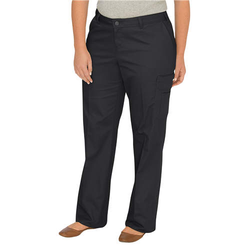 Dickies FW39BK-18W-37U Women's Relaxed Fit Straight Leg Cargo Pants