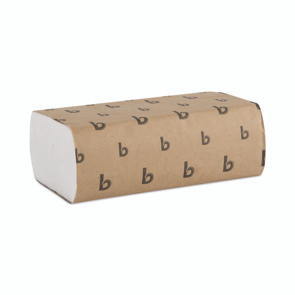 BOARDWALK 6200 Multifold Paper Towels, 1-Ply, 9 x 9.45, White, 250 Towels/Pack, 16 Packs/Carton