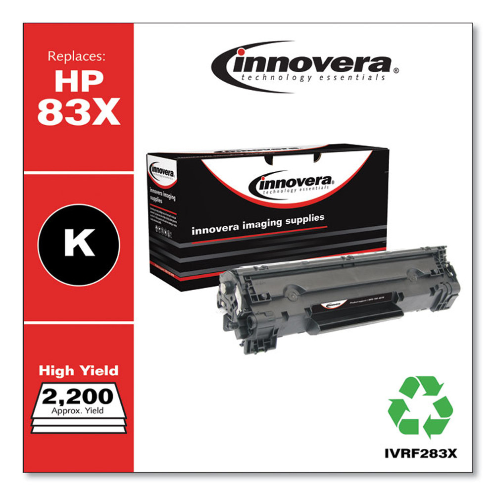 INNOVERA F283X Remanufactured Black High-Yield Toner, Replacement for 83X (CF283X), 2,000 Page-Yield