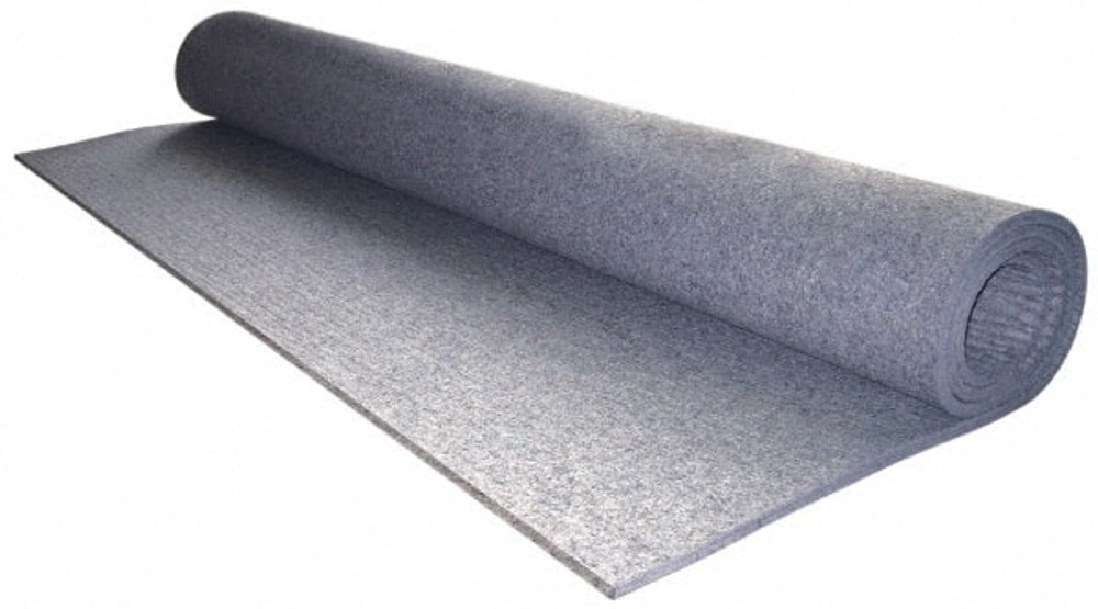 MSC F-7 3/16"X5' 60 x 72 x 3/16" Gray Pressed Wool Felt Sheet