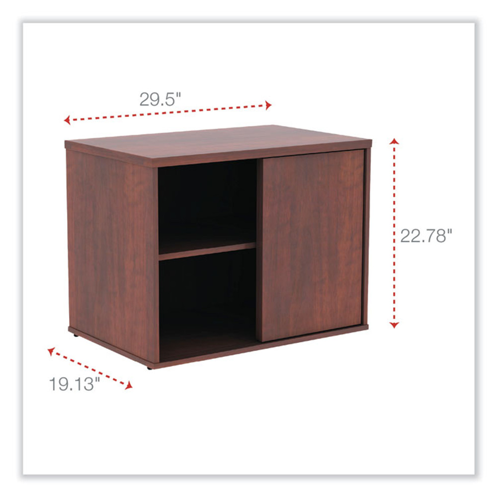 ALERA LS593020MC Alera Open Office Low Storage Cabinet Credenza, 29.5 x 19.13 x 22.78, Cherry