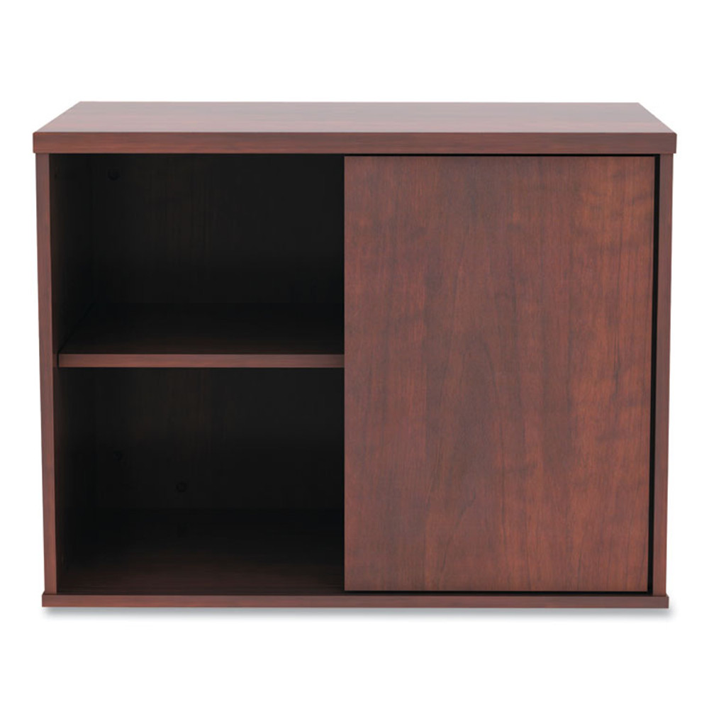 ALERA LS593020MC Alera Open Office Desk Series Low Storage Cabinet Credenza, Woodgrain Laminate, 29.5w x 19.13d x 22.78h, Medium Cherry