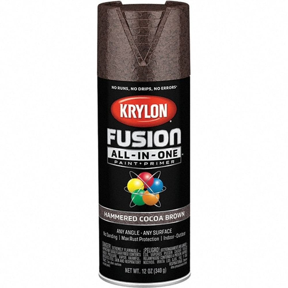 Krylon K02785007 Acrylic Enamel Spray Paint: Cocoa Brown, Hammertone, 12 oz