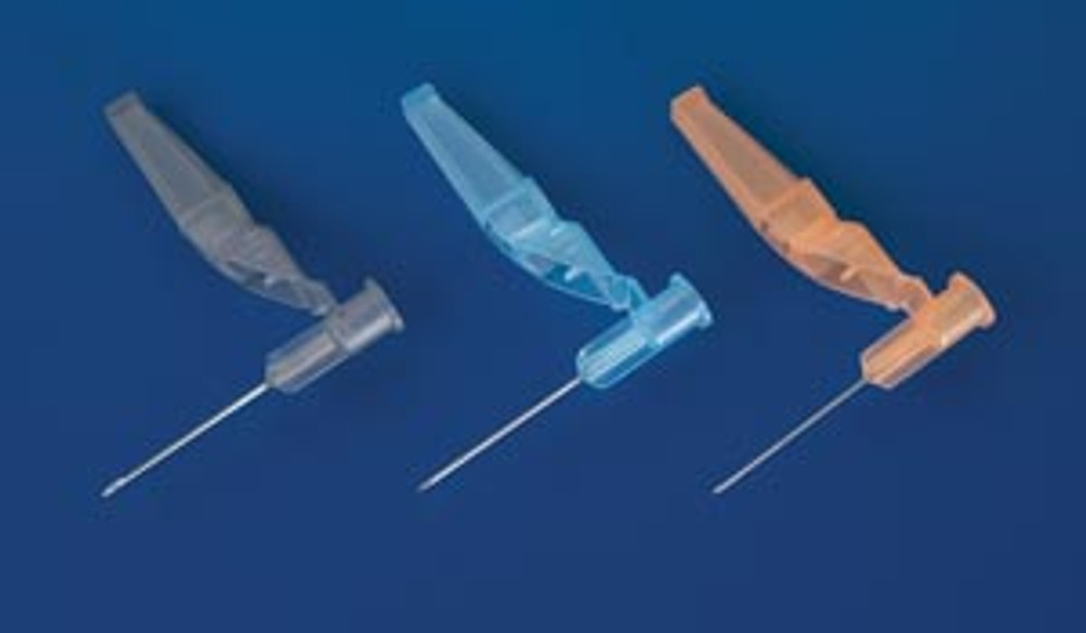 ICU Medical  402310 Needle, Safety, Edge® Hypodermic, 23G x 1", Blue, 100/bx, 10 bx/cs (US Only)