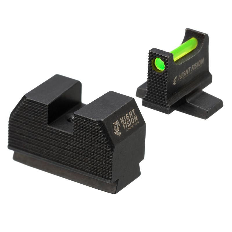 Night Fision SIG-183-345-332-GFZX Optic Height Fiber Optic Sight Set for Sig P320 w/ RMR/507C/SRO