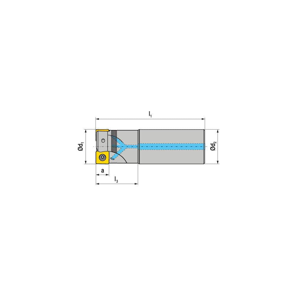 Ceratizit 5877442502 Indexable Square-Shoulder End Mills; Maximum Depth of Cut (Decimal Inch): 0.3150 ; Cutter Style: C491 ; Shank Type: Cylindrical ; Shank Diameter (Decimal Inch): 1.2500 ; Shank Diameter (Inch): 1-1/4 ; Insert Holding Method: Screw