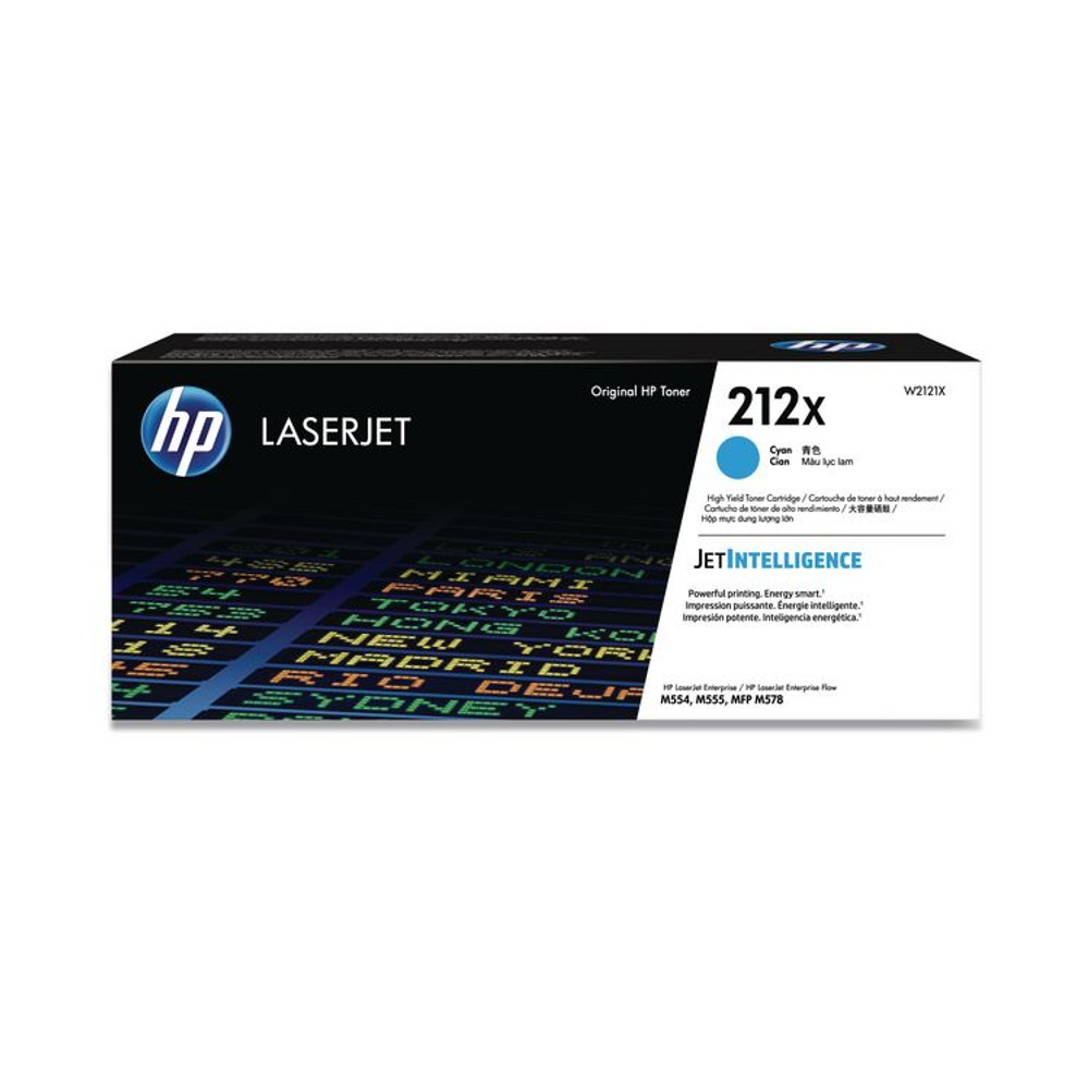 HP INC W2121X HP 212X, (W2121X) High-Yield Cyan Original LaserJet Toner Cartridge