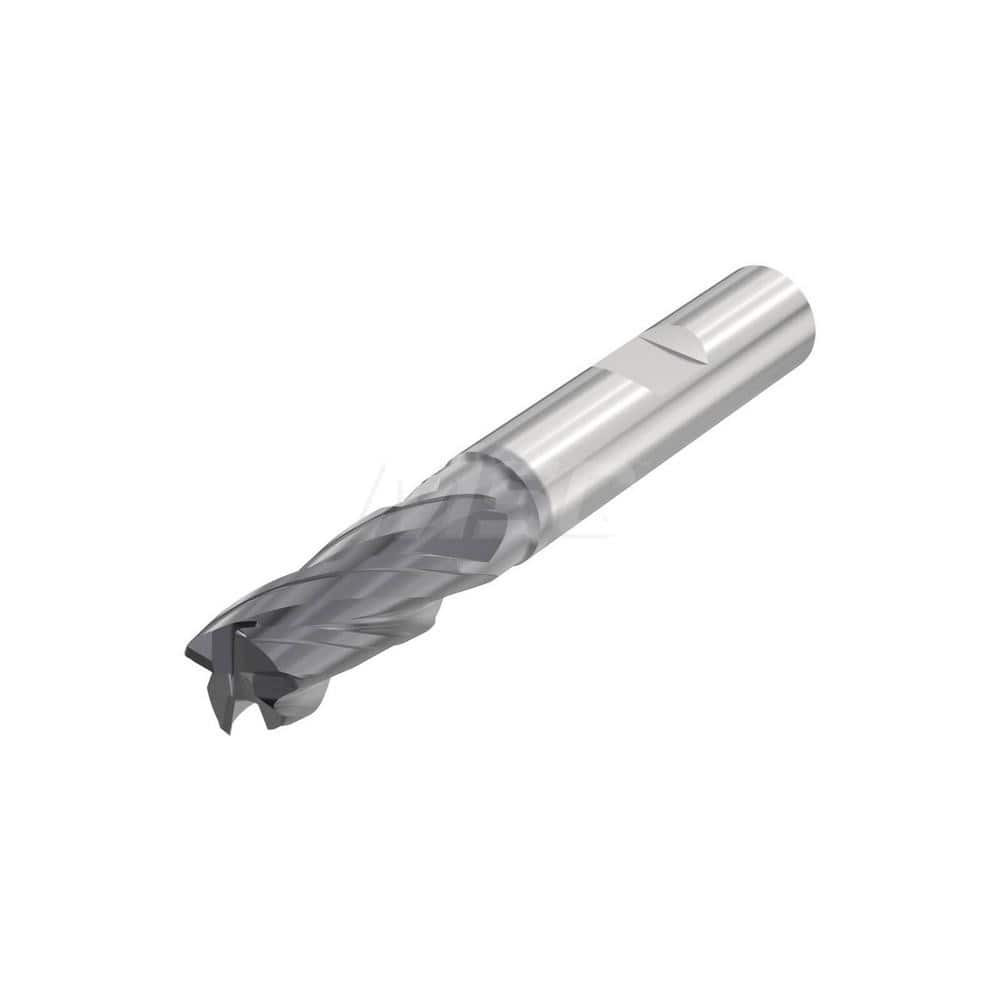 Seco 10053307 Corner Radius End Mill: 6 mm Dia, 12 mm LOC, 0.5 mm Radius, 4 Flutes, Solid Carbide