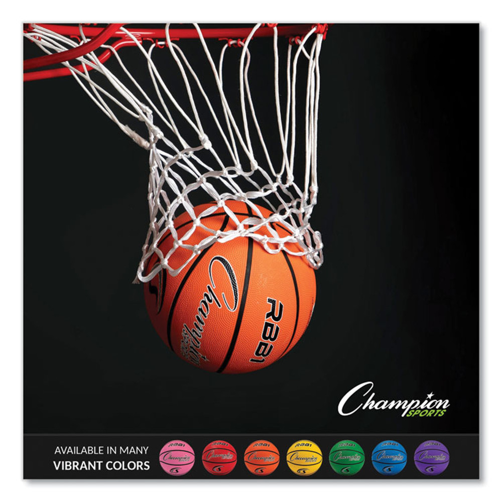 CHAMPION SPORT Sports RBB1 Rubber Sports Ball, Basketball, No. 7 Size, Orange
