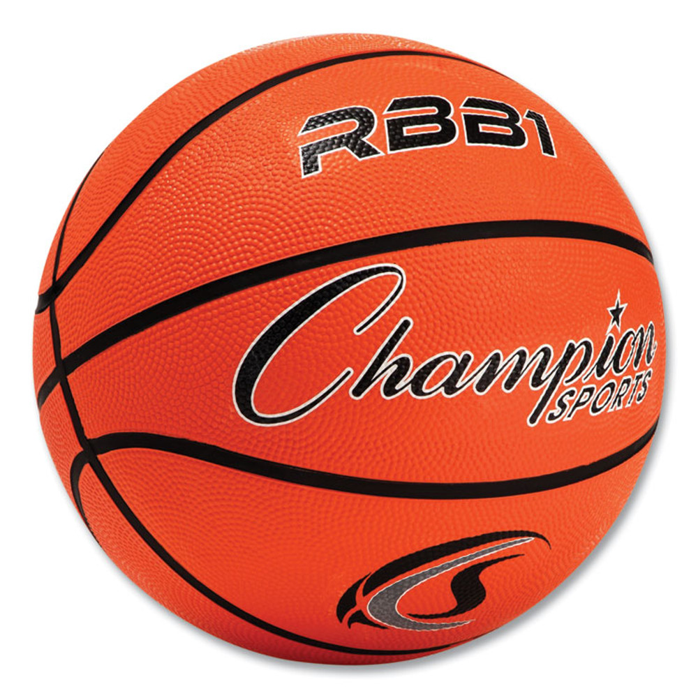 CHAMPION SPORT Sports RBB1 Rubber Sports Ball, Basketball, No. 7 Size, Orange