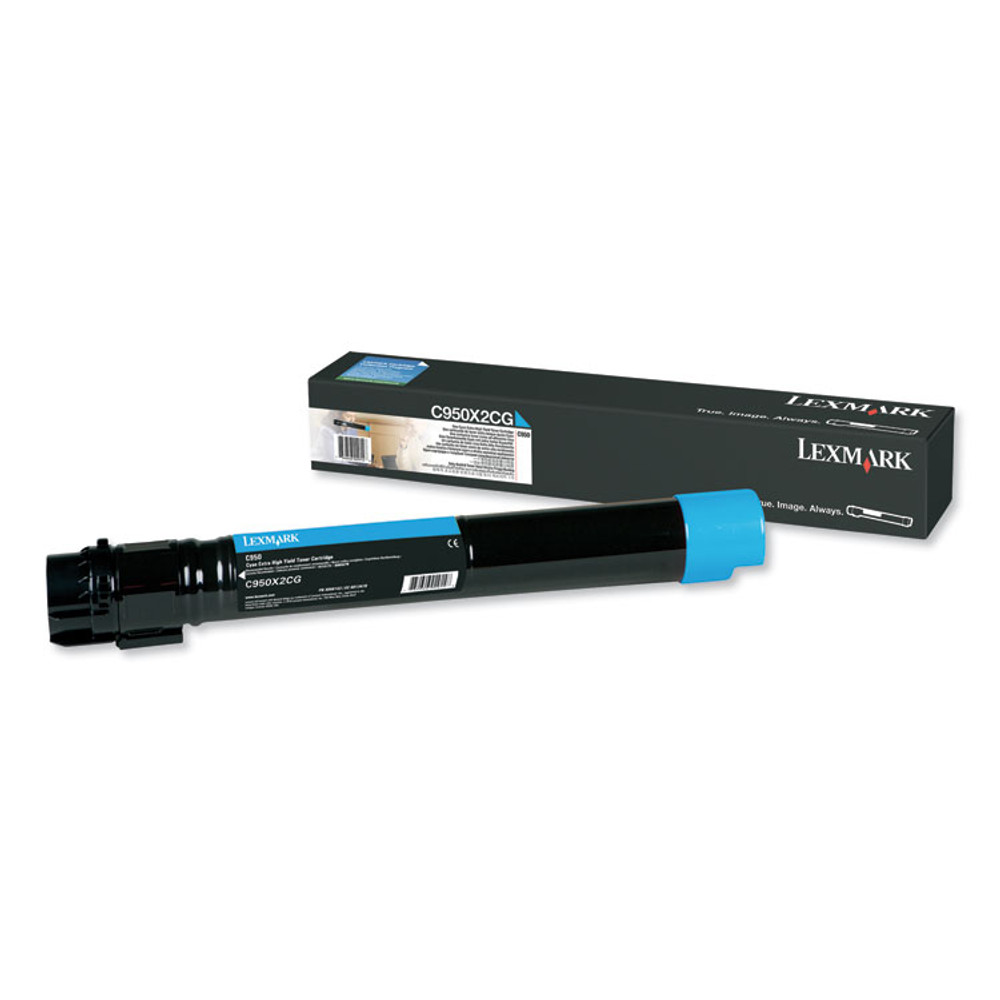 LEXMARK INT'L, INC. C950X2CG C950X2CG Extra High-Yield Toner, 22,000 Page-Yield, Cyan