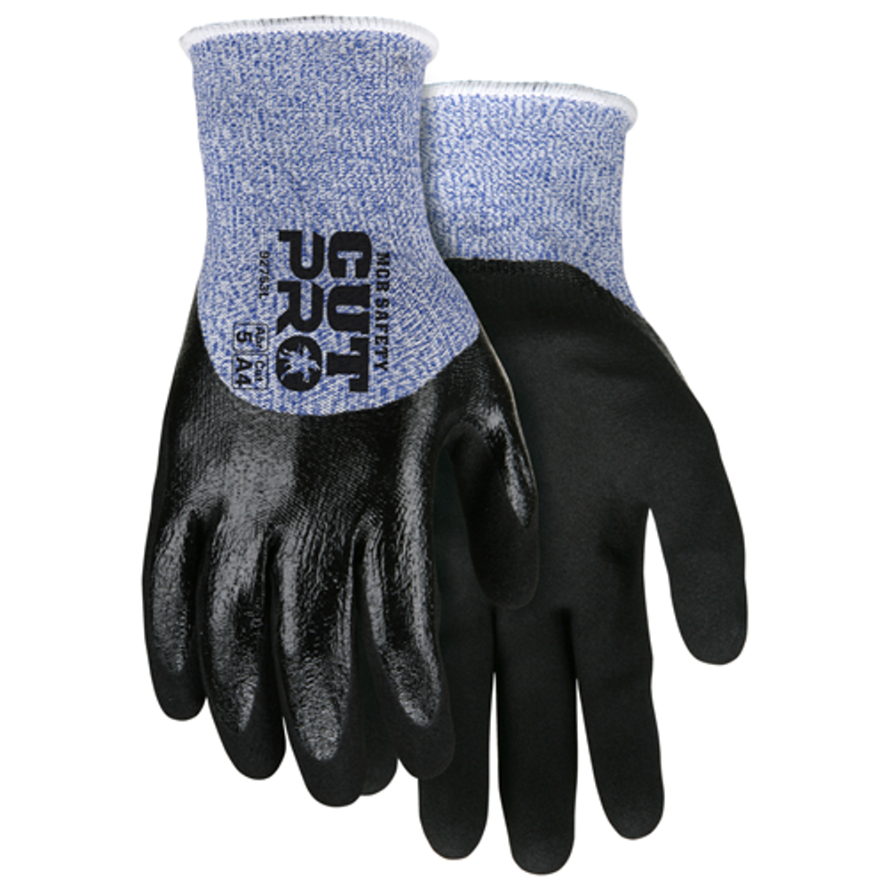 MCR Safety 92753M 13 Ga Blue/White HPPE/Glass, Blk Nitrile