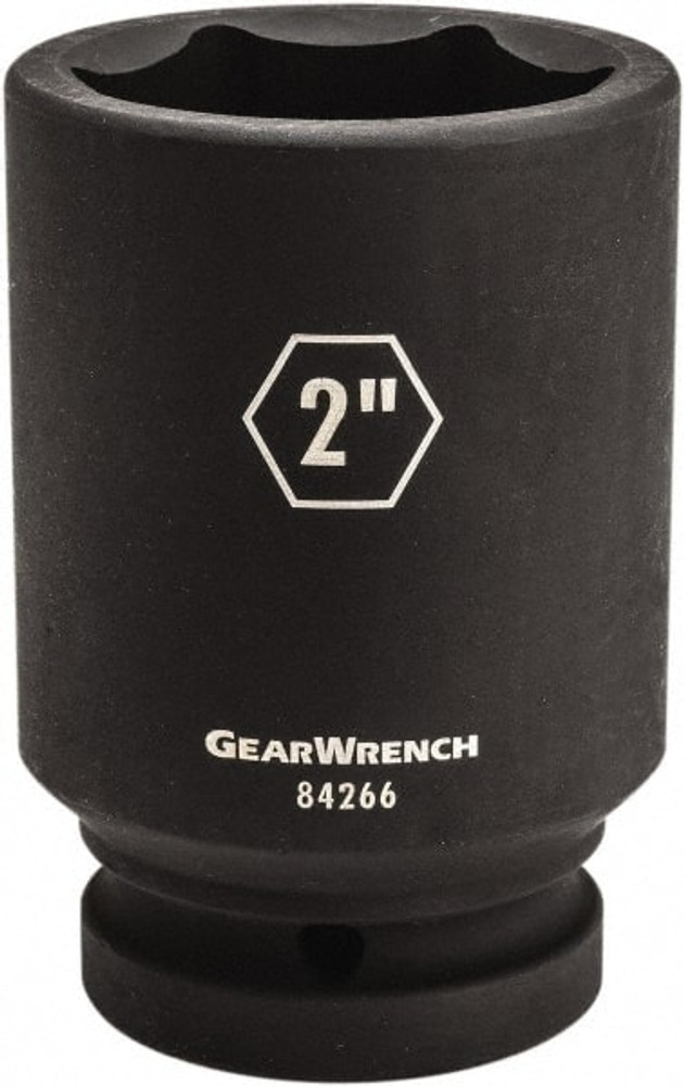 GEARWRENCH 84259 Impact Socket: 1" Drive, 1-9/16" Socket, Hex Drive