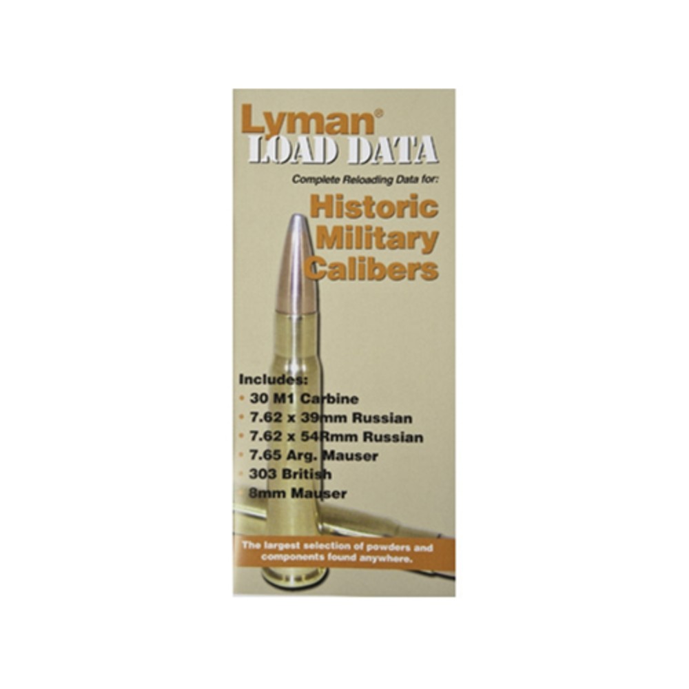 Lyman Products 9780016 Load Data Book Old Military Calibers