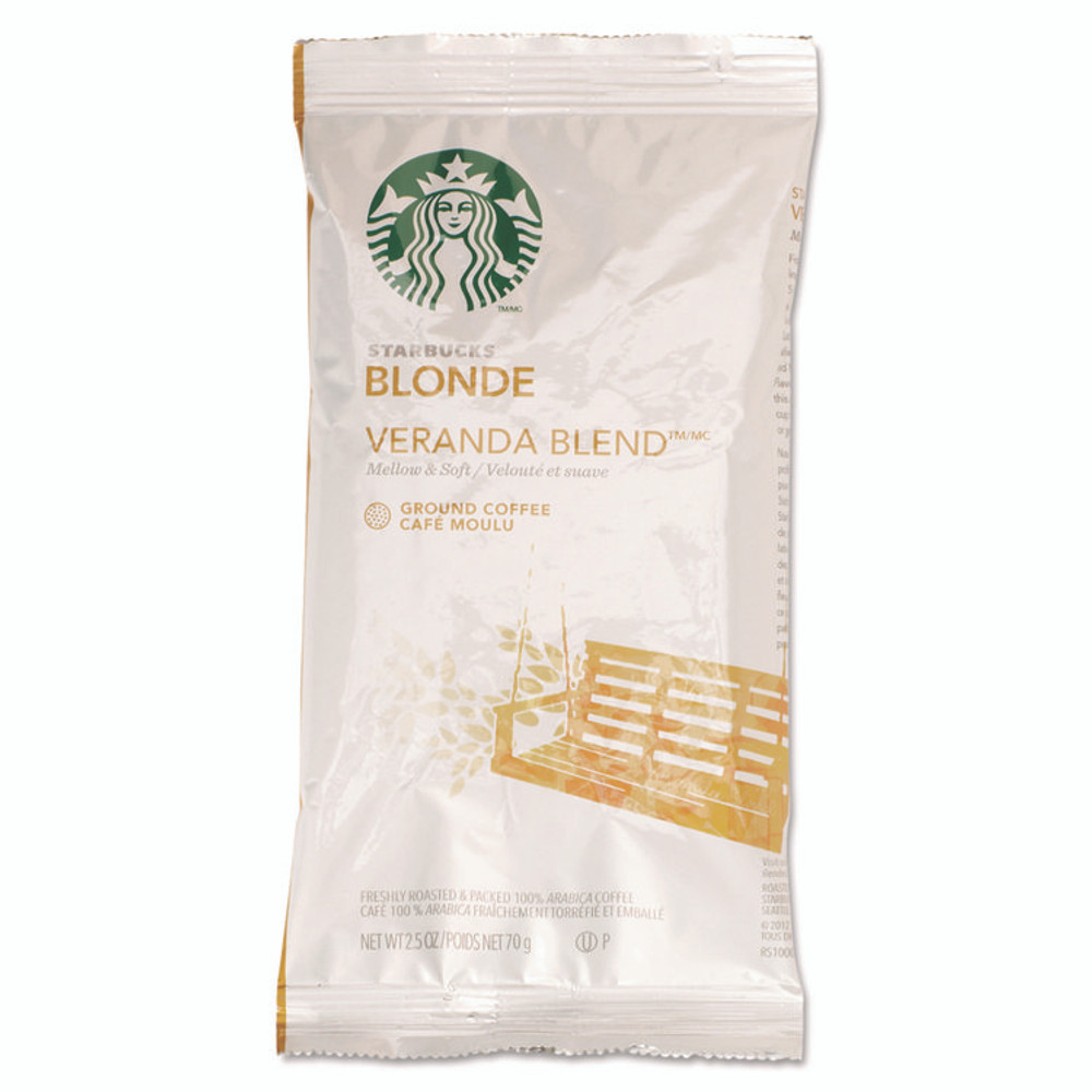 STARBUCKS COFFEE COMPANY 11020676 Coffee, Veranda Blend, 2.5oz, 18/Box