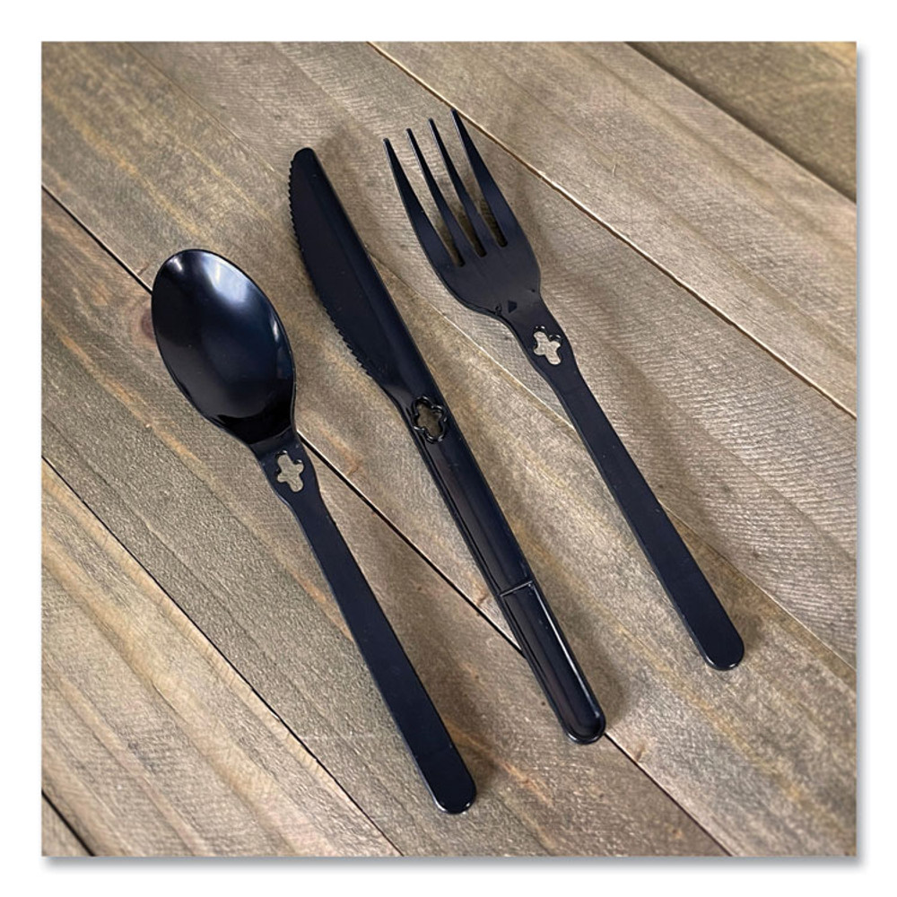 TEAM THREE GROUP WeGo 54101102 Knife WeGo Polystyrene Utensils, Knife, Plastic, Black, 1,000/Carton