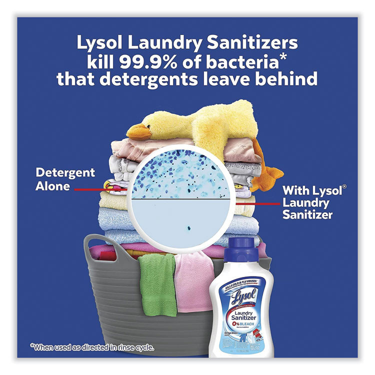 RECKITT BENCKISER LYSOL® Brand 95872EA Laundry Sanitizer, Liquid, Crisp Linen, 90 oz