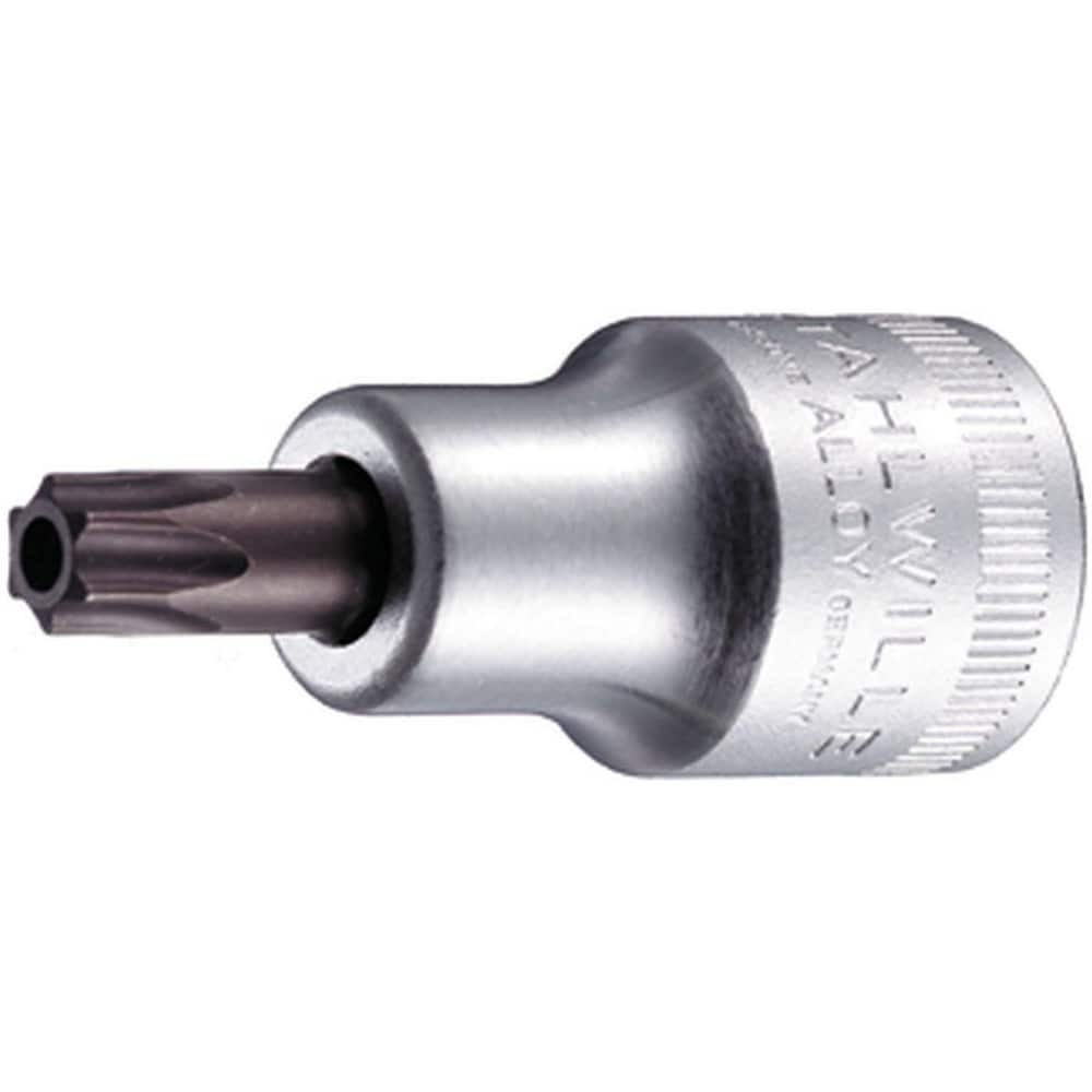 Stahlwille 03110045 Hand Hex & Torx Bit Sockets; Socket Type: Torx Bit Socket ; Drive Size (Fractional Inch): 1/2 ; Hex Size (mm): 0.000 ; Torx Size: T45 ; Bit Length (mm): 17.00 ; Insulated: No