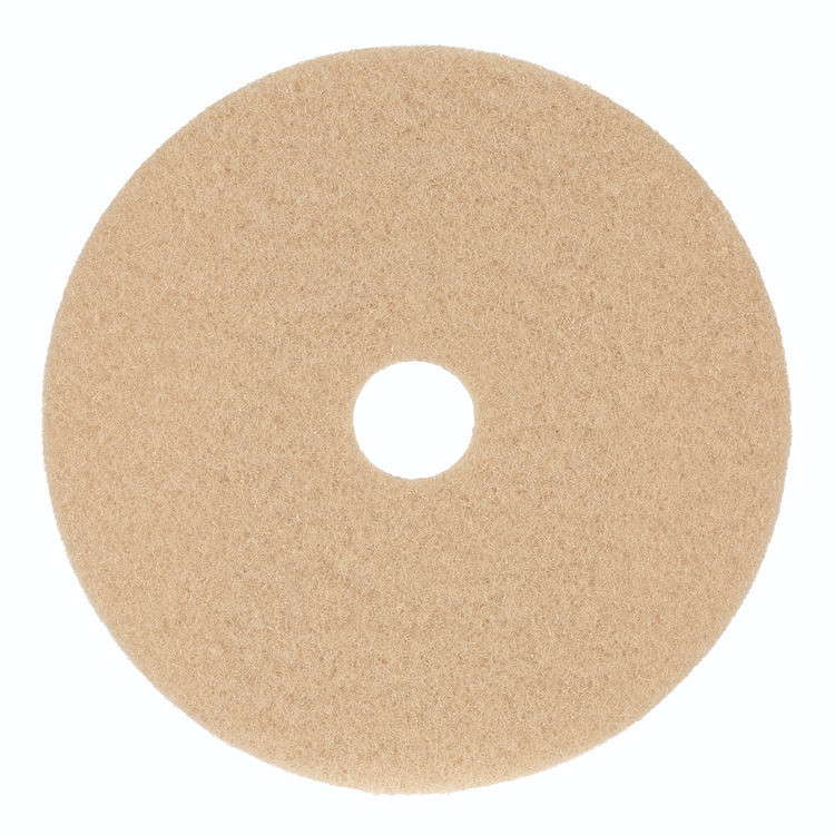 BOARDWALK 4027ULT Burnishing Floor Pads, 27" Diameter, Tan, 5/Carton