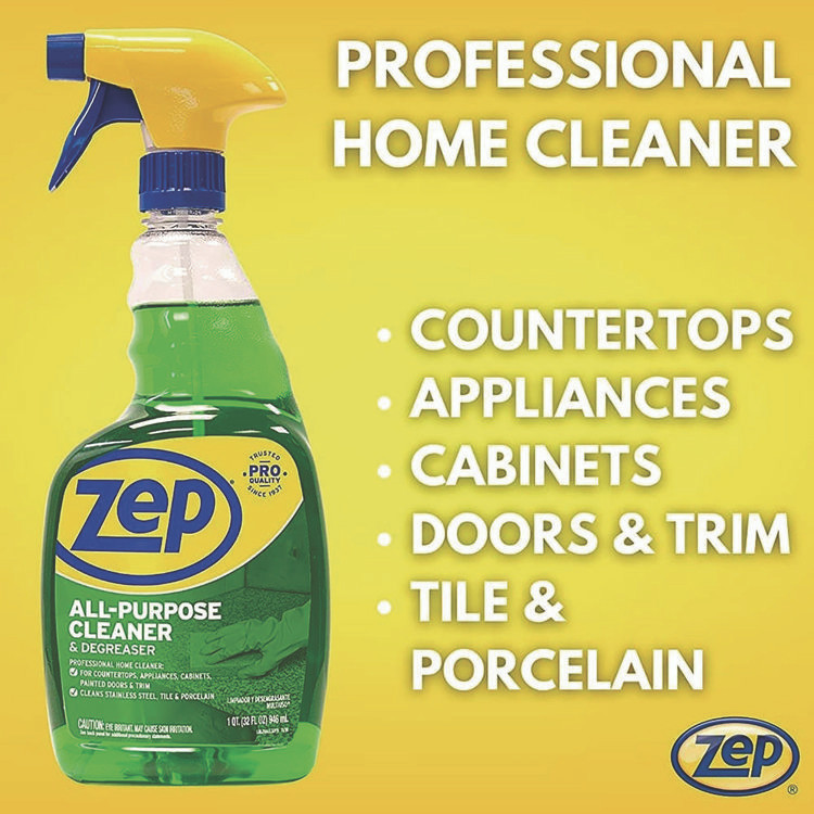 ZEP INC. Commercial® ZUALL32CT All-Purpose Cleaner and Degreaser, Fresh Scent, 32 oz Spray Bottle, 12/Carton