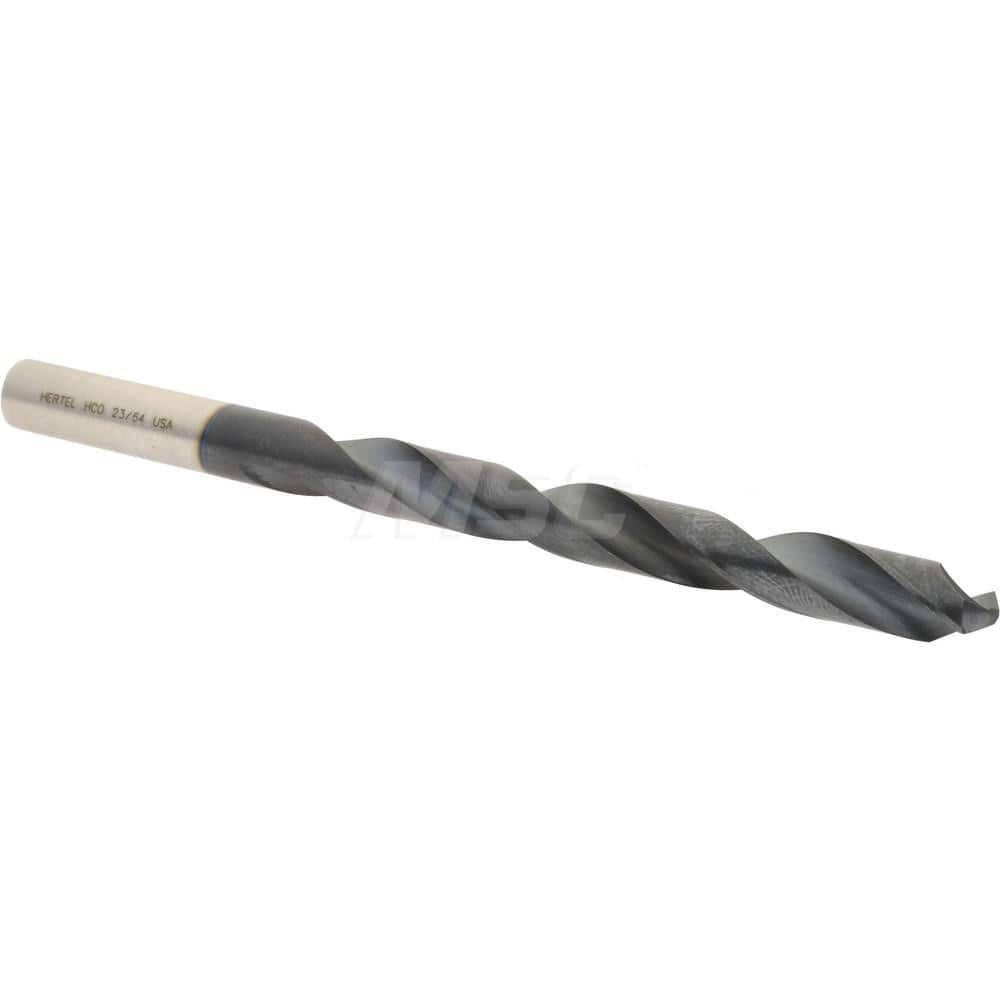 Hertel 4139747 Jobber Length Drill Bit: 23/64" Dia, 135 °, Cobalt